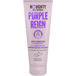 Noughty Geltonus plaukų atspalvius koreguojantis šampūnas su mėlynių ir juodųjų serbentų ekstraktais Purple Reign Shampoo