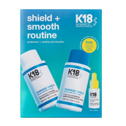 K18 Plaukų priežiūros priemonių rinkinys Shield+Smooth Routine Kit