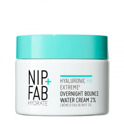 NIP + FAB Naktinis veido kremas Hyaluronic Fix Extreme 4 Overnight Bounce Water Cream 2%