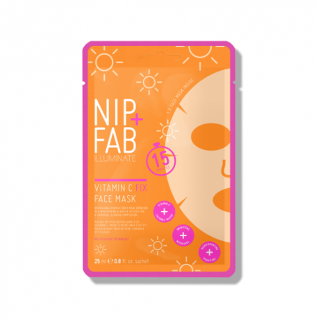 NIP + FAB Lakštinė veido kaukė su vitaminu C Vitamin C Fix Sheet Mask