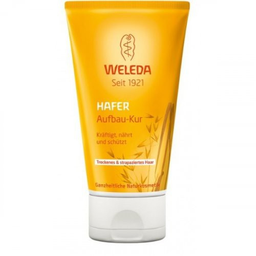 Weleda Oat Replenishing Treatment Atkuriamoji plaukų kaukė su avižomis