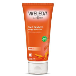 Weleda Sportuojantiesiems skirta dušo želė su arnikomis Arnica Energising Shower Gel