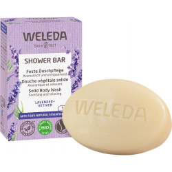 Weleda Dušo muilas su levandomis ir vetiverijomis Shower Bar Solid Body Wash Lavender + Vetiver