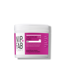 NIP + FAB Valomieji padeliai veidui su salicilo rūgštimi Salicylic Fix Day Pads