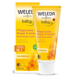 Weleda Vaikiškas veido ir kūno kremas su medetkomis Calendula Baby Nourishing Cream