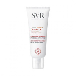 SVR Specialus atstatomasis kremas pažeistai odai su apsauga nuo saulės Cicavit+ SPF50+ Soothing Repair Cream