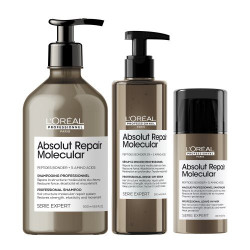 L'Oréal Professionnel Plaukų molekulinę struktūrą atstatančių priemonių rinkinys Serie Expert Absolut Repair Molecular Kit