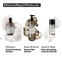 L'Oréal Professionnel Molekulinę struktūrą atstatantis serumas pažeistiems plaukams Serie Expert Absolut Repair Molecular Serum