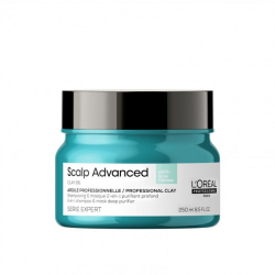 L'Oréal Professionnel Valomoji kaukė - šampūnas riebiai galvos odai Scalp Advanced Anti-Oiliness 2-In-1 Deep Purifier Clay