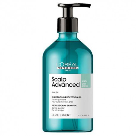 L'Oréal Professionnel Valomasis šampūnas riebiems plaukams Scalp Advanced Anti-Oiliness Dermo-Purifier Shampoo