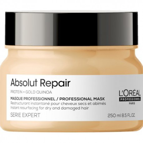L'Oréal Professionnel Atkuriamoji kaukė sausiems ir pažeistiems plaukams Absolut Repair Mask with Protein and Gold Quinoa
