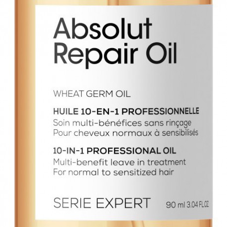 L'Oréal Professionnel Daugiafunkcis apsauginis pažeistų plaukų aliejus normaliems ir jautriems plaukams Absolut Repair 10-in-1 O