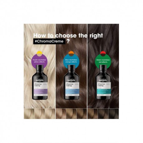 L'Oréal Professionnel Geltonus atspalvius neutralizuojantis kreminis šampūnas Chroma Creme Purple Dyes Shampoo