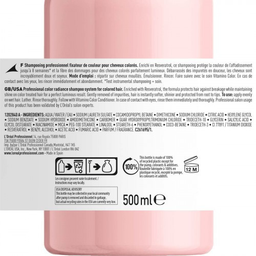 L'Oréal Professionnel Dažytų plaukų šampūnas Vitamino Color Resveratrol