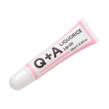Q+A Saldymedžių lūpų aliejus Liquorice Lip Oil