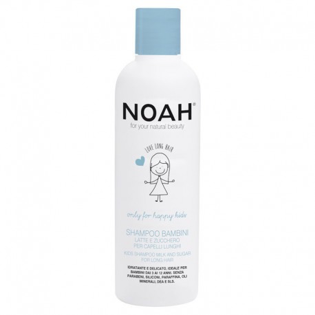 Noah Vaikiškas šampūnas su pienu ir cukrumi ilgiems plaukams Kids Shampoo Milk And Sugar For Long Hair