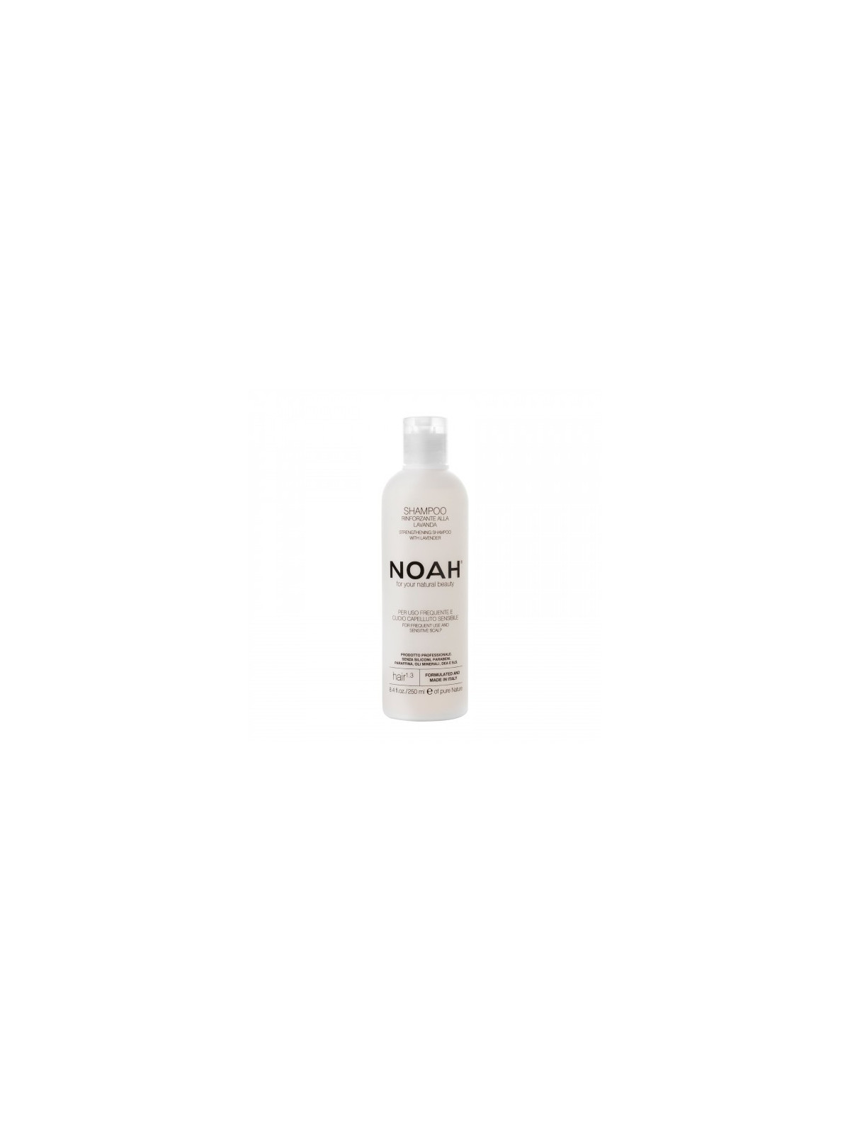 Noah Plaukų šampūnas jautriai galvos odai ir kasdieniam naudojimui 1.3 Strengthening Shampoo With Lavender