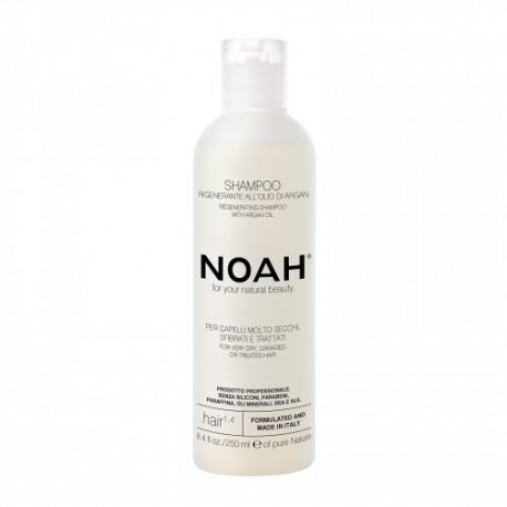 Noah Sausų ir chemiškai pažeistų plaukų šampūnas 1.4 Regenerating Shampoo With Argan Oil