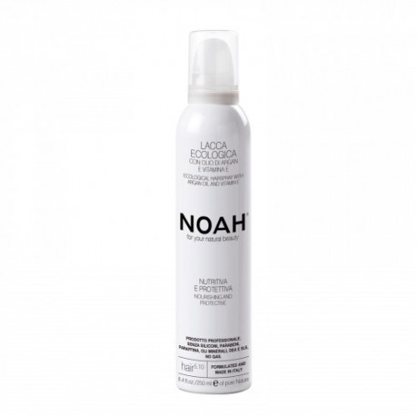 Noah Maitinantis plaukų lakas su argano aliejumi ir vitaminu E 5.10. Ecological Hairspray With Vitamin E