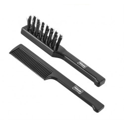 Proraso Moustache Brush & Beard Comb Set Senojo stiliaus ūsų šepetėlių rinkinys