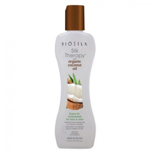 Šilkas su kokosų aliejumi Biosilk Silk Therapy with Coconut Oil