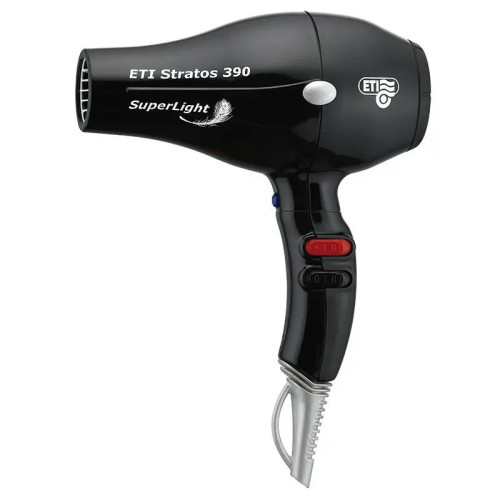 Profesionalus plaukų džiovintuvas ETI Stratos 390 SuperLight Black