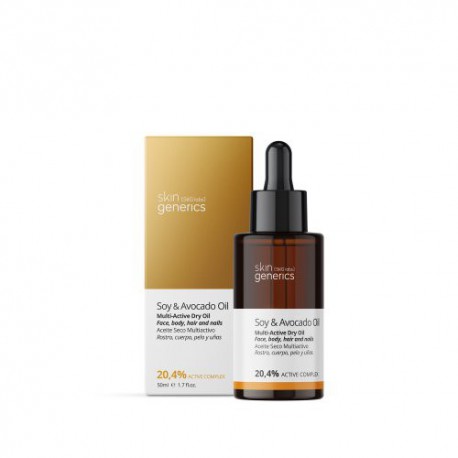 Skin Generics Daugiafunkcė odos priežIūros priemonė Soy & Avocado Multi-Active Dry Oil