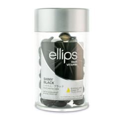 ELLIPS Tepamni Vitaminai tamsių plaukų priežiūrai Shiny Black Capsules