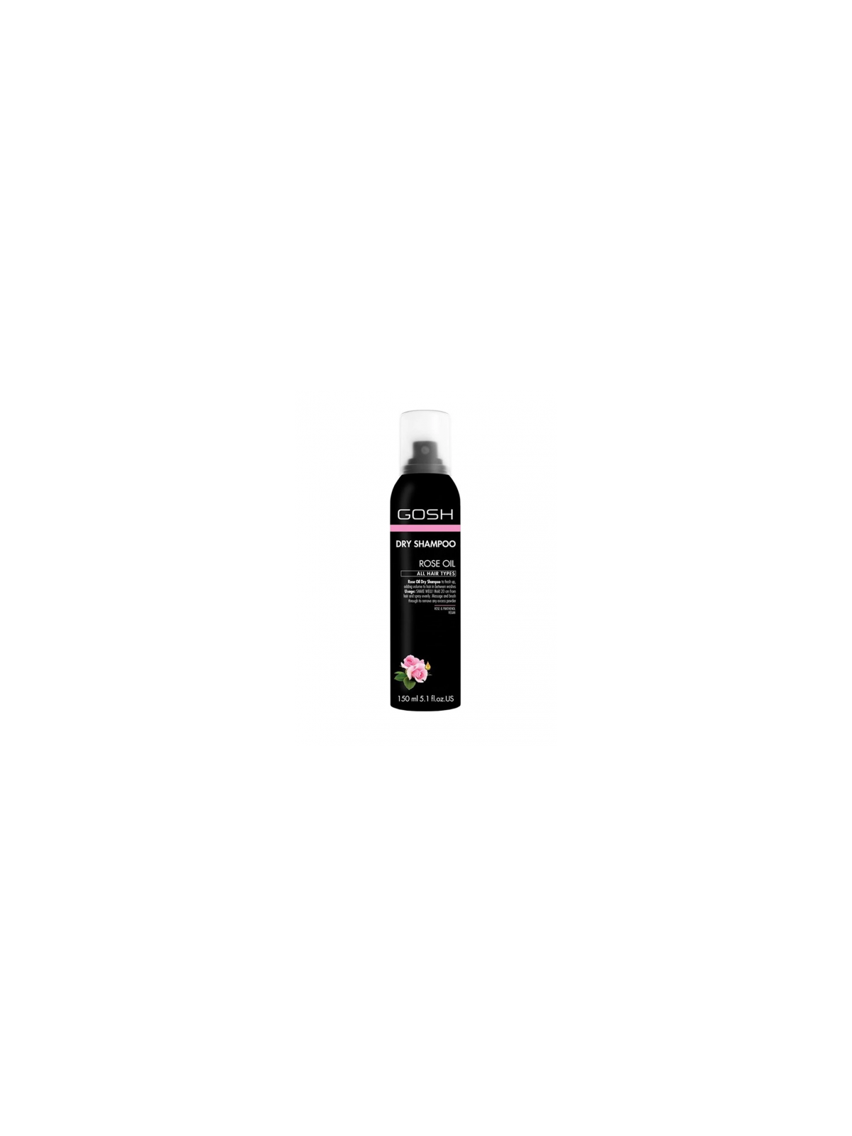 GOSH Copenhagen Sausas šampūnas su rožių aliejumi Dry Shampoo Spray Rose Oil