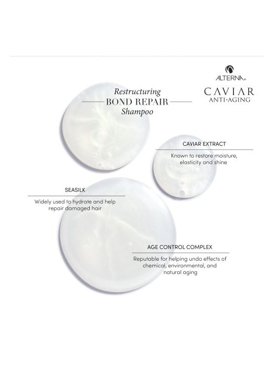 Alterna Atkuriamasis ir glotninamasis plaukų šampūnas Caviar Restructuring Bond Repair Shampoo