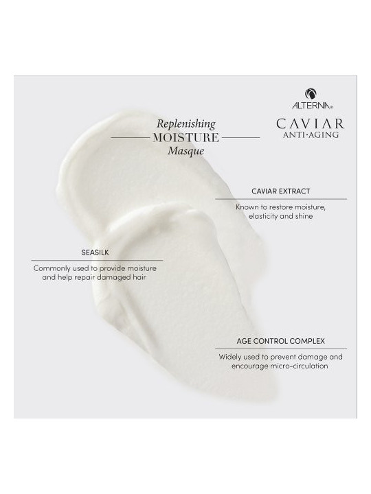 Alterna ntensyviai drėkinanti plaukų kaukė Caviar Replenishing Moisture Masque