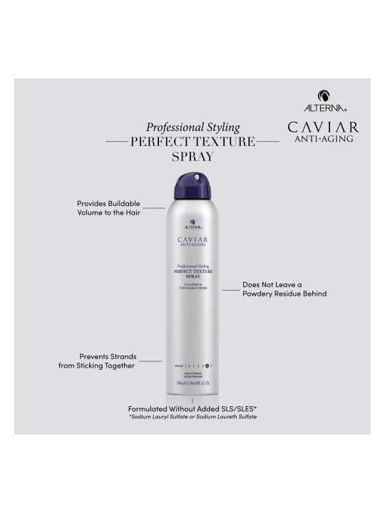 Alterna Tekstūruojantis purškiklis-sausas šampūnas suteikiantis plaukams ypatingos apimties Caviar Perfect Texture Spray