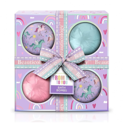 Baylis & Harding Vonios burbulų rinkinys vaikams Beauticology From Me To You Bath Bombs Gift Set