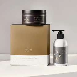 Hadat Cosmetics Stiprinantis ir atkurianti šampūno ir kaukės plaukams rinkinys Growth Silk Combo