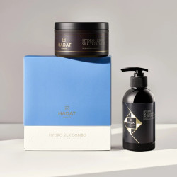 Hadat Cosmetics Maitinamasis, drėkinamasis šampūno ir kaukės rinkinys Hydro Silk Combo