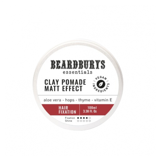 Beardburys Matinio efekto plaukų pomada Wax Clay Pomade Matt Effect