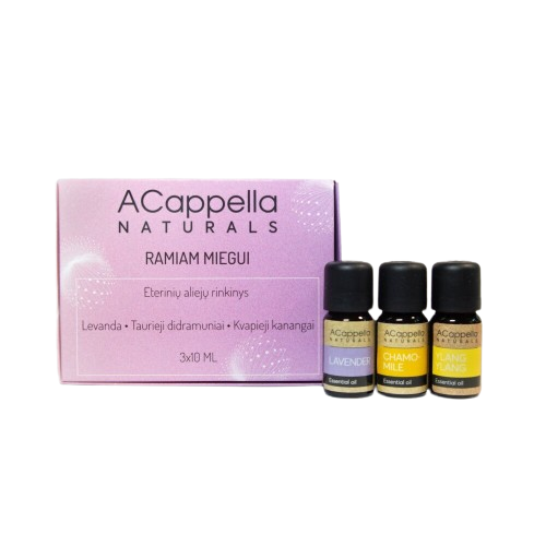 Acappella Eterinių aliejų rinkinys ramiam miegui Essential Oils Set