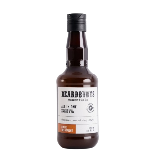 Beardburys Universali plaukų ir kūno priežiūros priemonė All In One Moisturising Shampoo & Gel