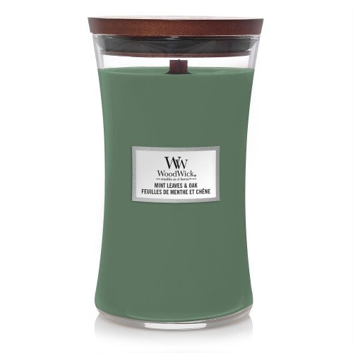 WoodWick Kvapni žvakė Mint Leaves & Oak