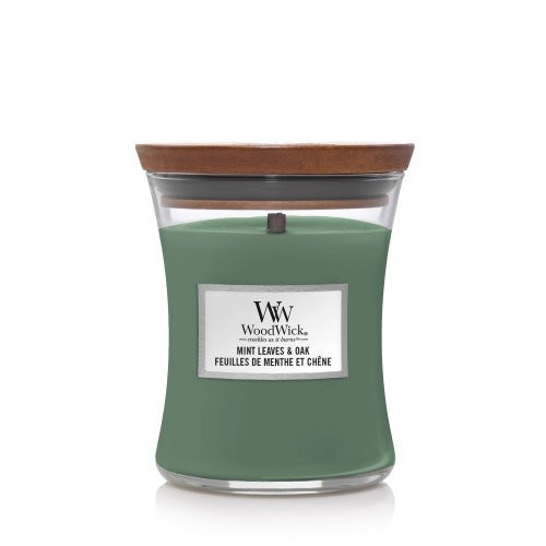 WoodWick Kvapni žvakė Mint Leaves & Oak