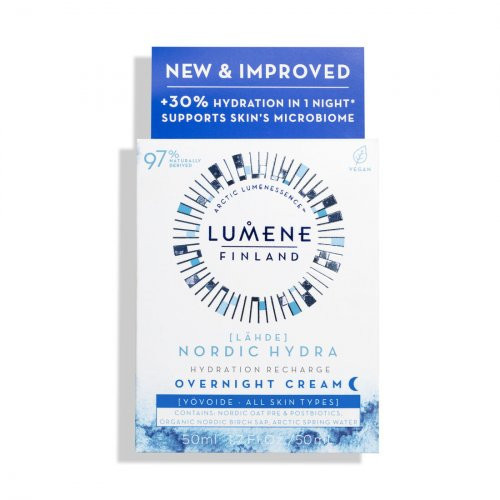 Lumene Drėkinamasis naktinis veido kremas Nordic Hydra Lähde Hydration Recharge Overnight Cream