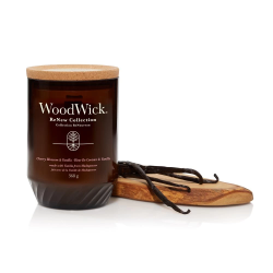 WoodWick Kvapni žvakė Cherry Blossom & Vanilla Candle Renew Collection