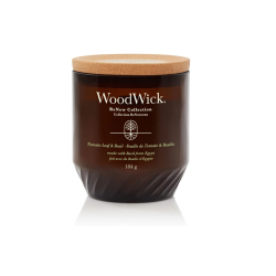 WoodWick Kvapni žvakė Tomato Leaf & Basil Candle Renew Collection