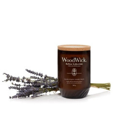 WoodWick Kvapni žvakė Lavender & Cypress Candle Renew Collection