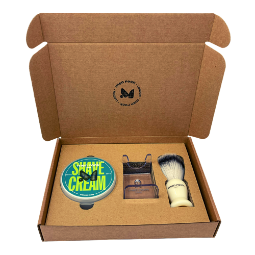 Men Rock Skutimosi priemonių rinkinys The Life Shaver Sicilian Lime Essential Shaving Kit