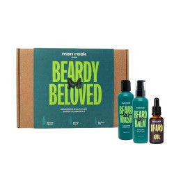 Men Rock Barzdos priežiūros priemonių rinkinys Beardy Beloved Awakening Sicilian Lime Beard Kit