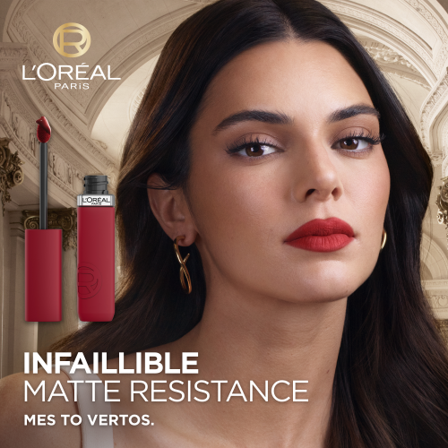 L'Oréal Paris Ilgai išliekantis matiniai lūpų dažai Infaillible Le Matte Resistance