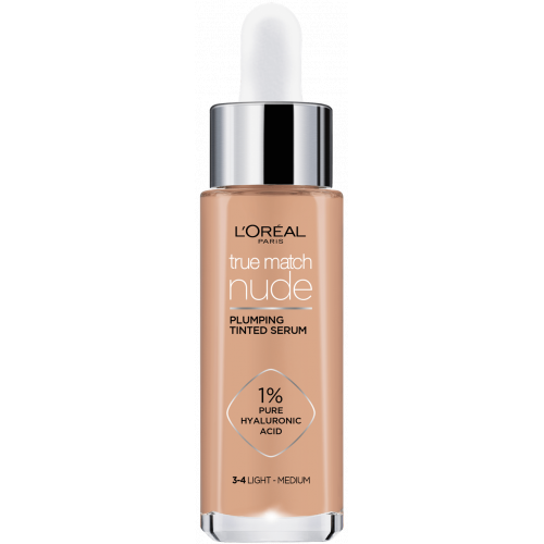 L'Oréal Paris Skystas makiažo pagrindas True Match Nude Plumping Tinted Serum