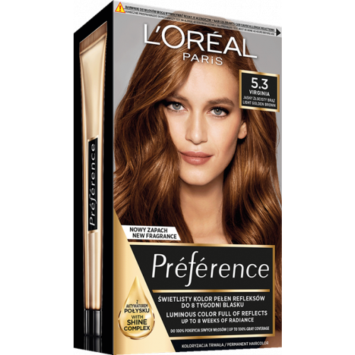 L'Oréal Paris Ilgalaikiai plaukų dažai Preference Permanent Hair Color
