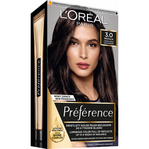 L'Oréal Paris Ilgalaikiai plaukų dažai Preference Permanent Hair Color